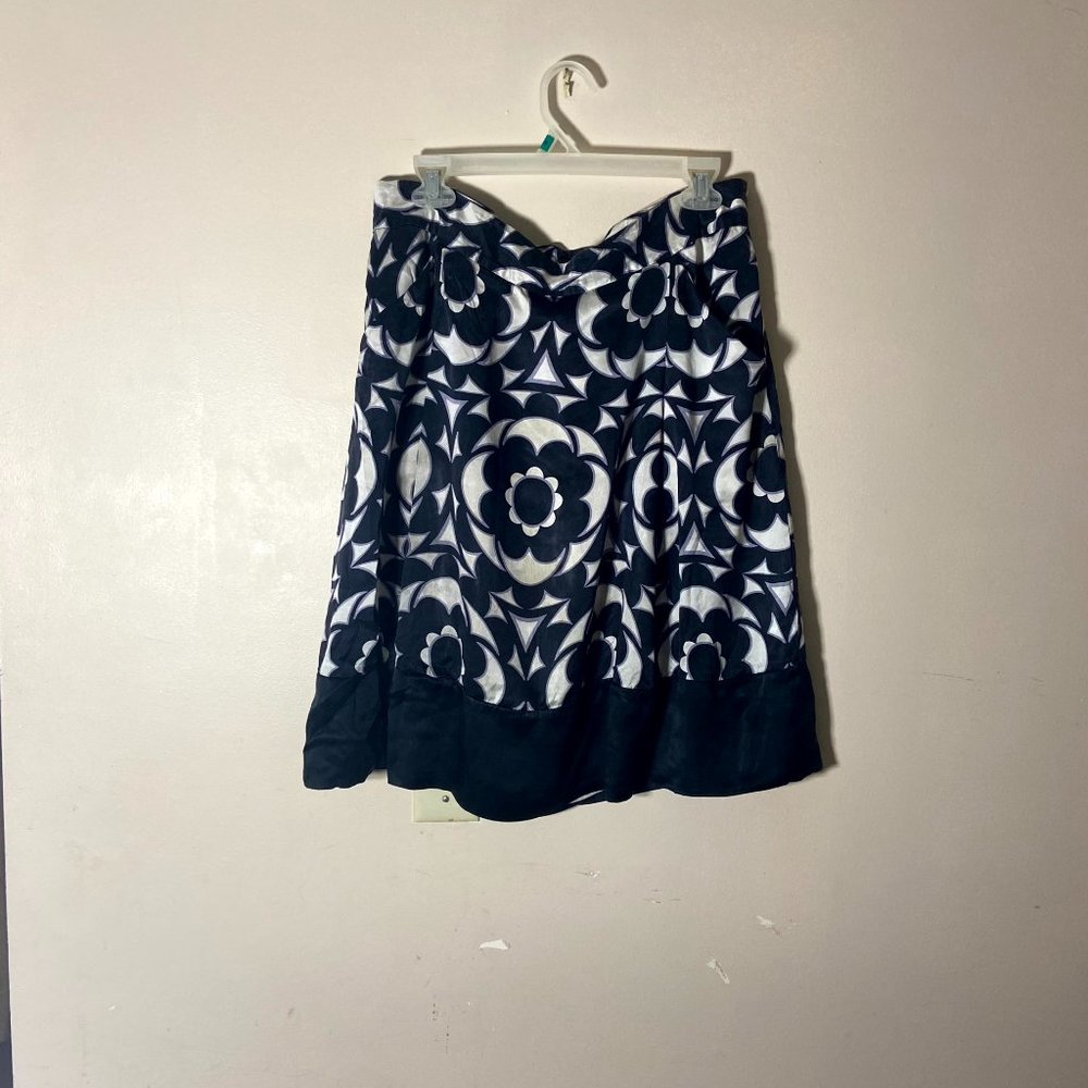 Banana Republic full circle flourish floral midi skirt